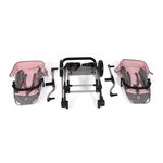 Bayer Chic 2000 690-15 - Poussette de poupée Linus Duo Mélange gris-rose