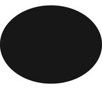 Tableau à Craie SILHOUETTE 38 x 30 cm Forme Ovale SECURIT