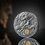 Monnaie en argent 5 dollars g 62.2 (2 oz) millésime 2023 shaolin kung fu shaolin kung fu leopard