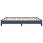 vidaXL Cadre de lit Bleu 160x200 cm Tissu