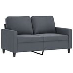 vidaXL Ensemble de canapés 3 Pièces avec coussins Gris foncé Velours