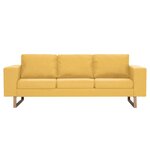 vidaXL Ensemble de canapé 2 Pièces tissu jaune