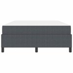 vidaXL Cadre de lit avec matelas Gris foncé 140 x 190 cm tissu