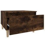 vidaXL Tables d'appoint 2 Pièces Chêne fumé 50x46x35 cm Bois ingénierie