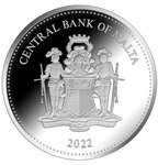 Pièce de monnaie 10 euro Malte 2022 argent BE – La décollation de Saint Jean-Baptiste  par le Caravage