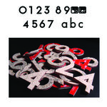 Numéro 1- Numéro adhésif pour boîtes aux lettres- Pierre véritable 50 mm  Albatre