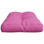 vidaXL Coussin de palette rose 70x40x12 cm tissu