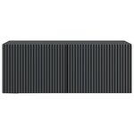 vidaXL Meuble TV mural Noir 78 5 x 31 x 30 cm Bois d'ingénierie