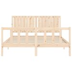 vidaXL Cadre de lit sans matelas 160x200 cm bois massif de pin