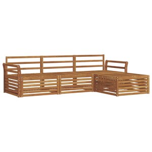 vidaXL Ensemble de canapés d'extérieur 4 pc Naturel