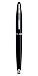WATERMAN Carene Black Sea stylo roller, noir brillant, attributs palladium, recharge noire pointe fine, en écrin