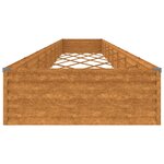 vidaXL Lit surélevé de jardin 770 x 100 x 36 cm acier corten