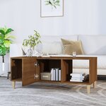 vidaXL Table basse chêne marron 102x50x40 cm bois d'ingénierie