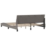 vidaXL Cadre de lit sans matelas taupe 180x200 cm tissu