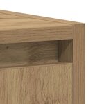 vidaXL Armoire lavabo de salle de bain chêne artisanal 60x33x60 cm