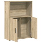 vidaXL Bibliothèque chêne sonoma 60x24x85 cm bois d'ingénierie
