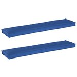 vidaXL Set de coussins de palette 2 Pièces Bleu royal 180 x 40 x 8 cm