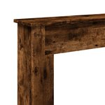VidaXL Cadre de cheminée chêne fumé 75x20x87 5 cm bois d'ingénierie
