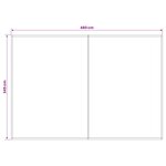 vidaXL Toile de rechange pour auvent Vert et blanc 500 × 350 cm