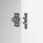 vidaXL Meuble TV Blanc brillant 99 x 34 5 x 50 cm Bois d'ingénierie