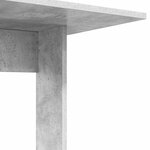 vidaXL Table d'appoint Gris béton 45 x 40 x 62 5 cm Bois d'ingénierie