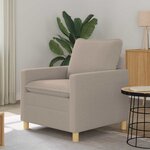 vidaXL Canapé Gris clair 76 x 81 x 87 5 cm Tissu