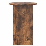 vidaXL Table d'appoint Chêne fumé Ø 39 5 x 55 cm Bois d'ingénierie