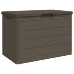 vidaXL Boîte à coussins d'extérieur brun 77 5x44 5x53 cm polypropylène