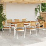 vidaXL Ensemble de salle à manger pour jardin 9 Pièces