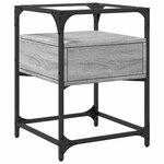 vidaXL Tables de chevet 2 Pièces sonoma gris 40x40x55 cm bois ingénierie