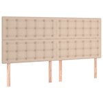 vidaXL Sommier à lattes de lit avec matelas Cappuccino 180x200 cm