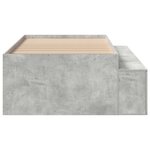 vidaXL Cadre de lit Gris béton 80x200 cm