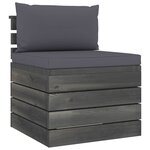 Vidaxl salon palette de jardin 6 pièces avec coussins bois de pin massif