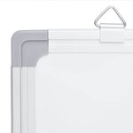 vidaXL Tableau blanc magnétique pliable 80x80x1 7 cm aluminium