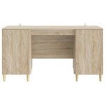 vidaXL Bureau Chêne Sonoma Bois d'ingénierie 142 5 x 50 x 75 cm