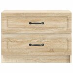 vidaXL Cabinet de chevet avec tiroir Chêne Sonoma 62 x 34 5 x 44 5 cm