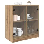 vidaXL Meuble d'appoint Chêne artisanal 68 x 37 x 75 5 cm