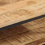 vidaXL Table basse 100x50x35 cm bois de manguier massif brut