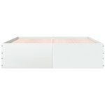 vidaXL Cadre de lit sans matelas blanc 180x200 cm