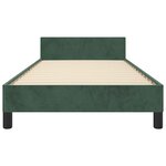 vidaXL Cadre de lit sans matelas vert foncé 90x190 cm velours