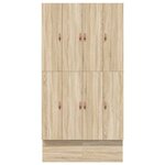 vidaXL Cadre de lit avec rangement avec tiroir Chêne Sonoma 120 cm