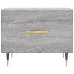 vidaXL Table basse Sonoma gris 50x50x40 cm Bois d'ingénierie