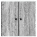 vidaXL Armoire Murale 59 x 31 x 60 cm Bois d'ingénierie Sonoma gris