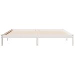 vidaXL Cadre de lit extra long sans matelas 180x210 cm bois massif pin
