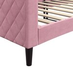 vidaXL Lit de repos sans matelas rose 80x200 cm velours