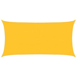 vidaXL Voile d'ombrage 160 g/m² Jaune 3x6 m PEHD