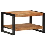vidaXL Table basse 70x50x38 cm bois massif acacia