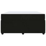vidaXL Cadre de lit avec matelas Noir 160 x 200 cm tissu