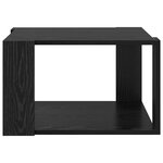 vidaXL Table Basse Chêne Noir 51 5x51 5x30 cm Bois reconstitué