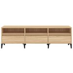 vidaXL Meuble TV chêne sonoma 150x30x44 5 cm bois d'ingénierie